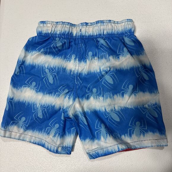 Marvel Spider Man Swim Rashguard Shorts Boys 4T Cat & Jack Wippette Swimwear Lot - Picture 3 of 14